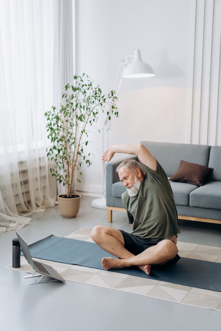 a man using a laptop